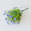 Flores Artificiales de Gran Venta Transfronteriza, Venta al por Mayor de Flores Artificiales de Plástico, Eucalipto Artificial, Camelia y Otras Flores de Plástico de Ingeniería