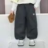 9624 Pantalones Casuales de Primavera y Otoño para Niños 2026 Nuevos Joggers Casuales para Niños Pantalones de Trabajo de Otoño para Bebé Niño