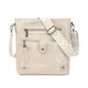 Bolso de mujer transfronterizo, bolso de hombro de cuero suave de gran capacidad, bolso de nicho de alta gama para otoño e invierno para mujeres de mediana edad, bolso cruzado de alta gama