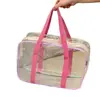 Bolsa de Aseo para Mujer de Viaje Portátil Bolsa de Cosméticos Gran Capacidad Impermeable Transparente Bolsa de Gelatina Bolsa Casual para Guardar Cosméticos