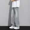 Jeans Stretch Micro-flare de Cor Clara Masculino Feminino Primavera Novo Tamanho Grande Gorducho Cintura Alta Emagrecedor Formato Pera Calças Flare