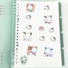 Rollo de pegatinas de sellado de perro Pacha de dibujos animados pegatina para diario de mano pequeña pegatina Pacho decoración pegatina de regalo portátil decoración de cinta adhesiva