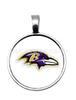 Collar con colgante del equipo Baltimore Ravens de la NFL, 32 equipos de fútbol americano, deportes transfronterizos de EE. UU.