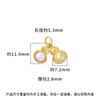 Colgante de Plata de Ley S925 Chapado en Oro Perla Cacahuete Encanto de Cosas Buenas que Suceden Accesorios para Pulsera de Joyería DIY