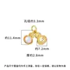 Colgante de Plata de Ley S925 Chapado en Oro Perla Cacahuete Encanto de Cosas Buenas que Suceden Accesorios para Pulsera de Joyería DIY