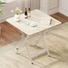 Mesa Pequeña Mesa Plegable Hogar Apartamento Pequeño Mesa de Comedor Sencilla Casa de Alquiler Exterior Puesto Portátil Comedor Mesa Cuadrada
