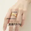 Anillo Exquisito para Dedo Índice con Arena de Perla y Dorso de Locha Método Antiguo Oro de Arena Anillo Sencillo de Alta Calidad Estilo Pareja Joyería Duradera Resistente al Desgaste del Color