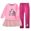 Terno feminino estilo ocidental de duas peças terno infantil all-match bebê saia do banheiro calças 2022 Primavera e outono nova moda roupas infantis