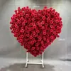 Adereços de Decoração em Forma de Coração para Casamento, Flores Artificiais, Arte Floral, Arcos em Forma de Coração, Decorações para Vitrines de Shopping Centers, Estrutura de Ferro, Arcos em Forma de Coração