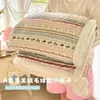 Manta fofa estilo Ins, A-grade, de veludo de leite e lã de cordeiro, com design de pompons, perfeita para cochilar no sofá, manta grossa de lã de cordeiro
