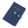Venta Caliente Transfronteriza Multifuncional Porta Pasaporte con Ranuras Múltiples Bolsa de Pasaporte de Cuero Gran Capacidad Juego de Fundas Protectoras de Pasaporte de Cuero PU