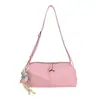 Bolsa de Tostada Portátil de Nicho Coreano para Mujer 2026 Verano Nuevo Estilo Versátil Simple Bolsa Almohada Bolso Cruzado de Hombro para Viajes