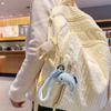 Chaveiro de baleia em couro de desenho animado pequeno fresco golfinho fofo divertido corrente para mochila escolar corrente de chaveiro de carro da moda atacado
