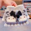 Luvas Novas e Fofas para Crianças Luvas de Meio Dedo para Bebê Meninas Quentes à Prova de Vento Luvas de Cinco Dedos Luvas Flip para Bebê para Escrever