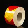 Fabricante Venta al por Mayor Marca de Guía de Flecha Bicolor Adhesivo Reflectante Material Luminoso Cinta de Advertencia Parachoques de Carrocería Cinta Reflectante