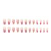 Uñas de Alta Gama Nude Puro Deseo Corazón de Niña Rojo Violeta Lujo Accesible Alta Gama Brillantes Florales Portables 24 Piezas