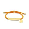 Pulsera Personalizada con Logo de Publicidad Transfronteriza, Pulsera Trenzada de Acero de Titanio Grabado con Corazón Diagonal Multicolor para Regalo Navideño