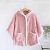 Otoño e Invierno Pijama de Franela para Mujer talla grande Chal Engrosado Ropa de Casa Top Ropa Exterior Capa Abrigo Terciopelo Cálido