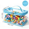 Bolsa de Juguete de PVC Bolsa de Almacenamiento Impermeable Bolsa Tote para Artículos de Tocador de Viaje Bolsa Transparente para Cuidado de la Piel y Maquillaje Bolsa de Almacenamiento para la Playa