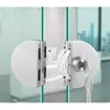 Fechadura de Vidro com Moldura Dupla para Portas de Loja, Minimalista, Sem Furo, com Senha, para Abertura para Dentro e para Fora