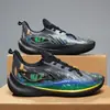 Zapatillas de baloncesto auténticas para niños y jóvenes, otoño, transpirables, amortiguación de rebote, antideslizantes, resistentes al desgaste, zapatillas profesionales prácticas 45