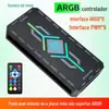 Ventoinha de Gabinete Bingman Lk120 Silenciosa 12cm 4 Pinos Pwm Resfriamento de Computador Argb Prism 7Pro Ventoinha de Gabinete
