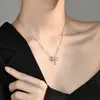 Tiqi Foto Real Nova Corrente de Clavícula Feminina em Prata de Lei 925 Luxo Acessível High-End Novo Estilo Verão 2025