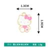 Accesorios de joyería de bricolaje, versión coreana de un solo colgante con patrón de gato de dibujos animados, gota de aceite, collar de aleación, pulsera, colgante, accesorios al por mayor
