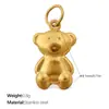 Novedades Transfronterizas Europeas y Americanas, Colgantes de Animales de Diamantes DIY Lindos y Exquisitos, Colección Versátil de Colgantes Chapados en Acero Inoxidable con Oro de 18 Quilates
