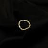 Anillo Brillante Todo el cuerpo Plata 925 Lujo Ligero Anillo Exquisito Elegante Combinable Pequeño ins Moderno