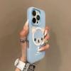 Funda de Gelatina Colorida Dos en Uno para Teléfono Móvil Apple Funda para Teléfono Móvil de Doble Capa Media Cubierta Escarchada Funda para Teléfono Móvil DIY Dibujo Animado Lindo