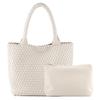 Bolsa de Tecido Artesanal Nova 2025 Transfronteiriça Bolsa de Compras Grande Capacidade Bolsa Casual Feminina Bolsa de Mão Bolsa Tote Tendência