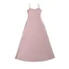 Vestido Maxi Estilo Chica Sexy Caliente, Ajustado que Favorece la Figura, con Tirantes Finos, Nuevo Tendencia de Verano para Vacaciones