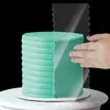 4 Peças de Espátulas de Acrílico Transparente para Glacê de Bolo, Espátula de Alisar Bolo com Creme Fosco, Ferramentas de Confeitaria para Cozinha