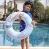 Anillo inflable de natación para niños de PVC, anillo salvavidas engrosado para niños y niñas, flotador de agua, equipo de natación para bebés