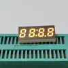 Suministro Directo de Fábrica Tubo Digital de Reloj de 4 Dígitos de 0.25 Pulgadas Fila Única de 7 Pines Tubo Digital de Alto Brillo Color Amarillo 2543by