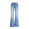 26ss 2026 Pantalones de Mezclilla Lavados y Desgastados Micro-Acampanados Adelgazantes de Longitud hasta el Suelo Perezosos Primavera/Verano Nuevo Retro Americano