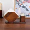Caja de pañuelos de bambú y madera, caja cuadrada para servilletas comercial, caja de pañuelos creativa para hoteles, restaurantes y cafeterías, personalizable con logotipo