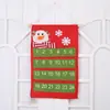 Presentes Infantis, Decoração de Casa, Calendário Criativo de Contagem Regressiva de Natal, Tecido Não Tecido de Feltro, Decorações Domésticas para Festas, Pequeno Calendário de Mesa