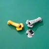 Accesorios de Plata Pura S999 Retro 3D Plata Dura Personaje de Bendición Deseo Auspicioso Agujero Recto Cuentas Espaciadoras Cuentas Colgantes Material de Cuentas