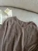 Suéter cardigan de punto redondo/cuello en V cepillado de seda-cachemira-lana para mujer, 26 tops de punto coloridos otoño-invierno