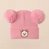 Gorro con protección para las orejas para abrigarse en invierno, lindo estilo coreano para bebés y niños pequeños, adorable suéter de primavera y otoño, lana tejida súper moderna