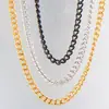 Collar de acero inoxidable para hombre de acero de titanio Cadena de joyería de comercio exterior europeo y americano Venta directa de fábrica