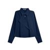 Camisa EVERTRUE de color liso para mujer, primavera 2024, nueva camisa de algodón de manga larga con botones laterales, estilo coreano, 61417