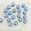 Nuevo girasol acrílico de cinco pétalos con cuentas de color, pulsera, collar, tocado, accesorios hechos a mano