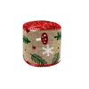 Decoração de Natal Fita Xadrez de Linho Imitação Véspera de Natal Presente Fita DIY Decoração de Árvore de Natal Fita com Borda de Arame