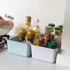Caixa de Armazenamento de Mesa, Cesta de Armazenamento para Cosméticos, Miudezas, Lanches, Caixa Organizadora de Cozinha, Caixa de Armazenamento Quadrada de Plástico para Casa