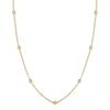 Collar de cadena de acero y titanio en oro de 14 quilates con diseño de Joker de Niche, cadena cruzada minimalista para mujer, venta al por mayor