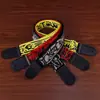 Correia de guitarra elétrica de madeira, guitarra folk, couro PU individual, poliéster espesso alargado, alça avançada, alça de ombro para guitarra clássica
