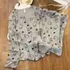 Conjunto de Pijama para Mujer de Primavera y Otoño, Doble Botonadura, Cuello en V, Manga Larga, Estampado Dulce de Dibujos Animados Anime, Costilla de Seda de Hielo, Se Puede Usar al Aire Libre